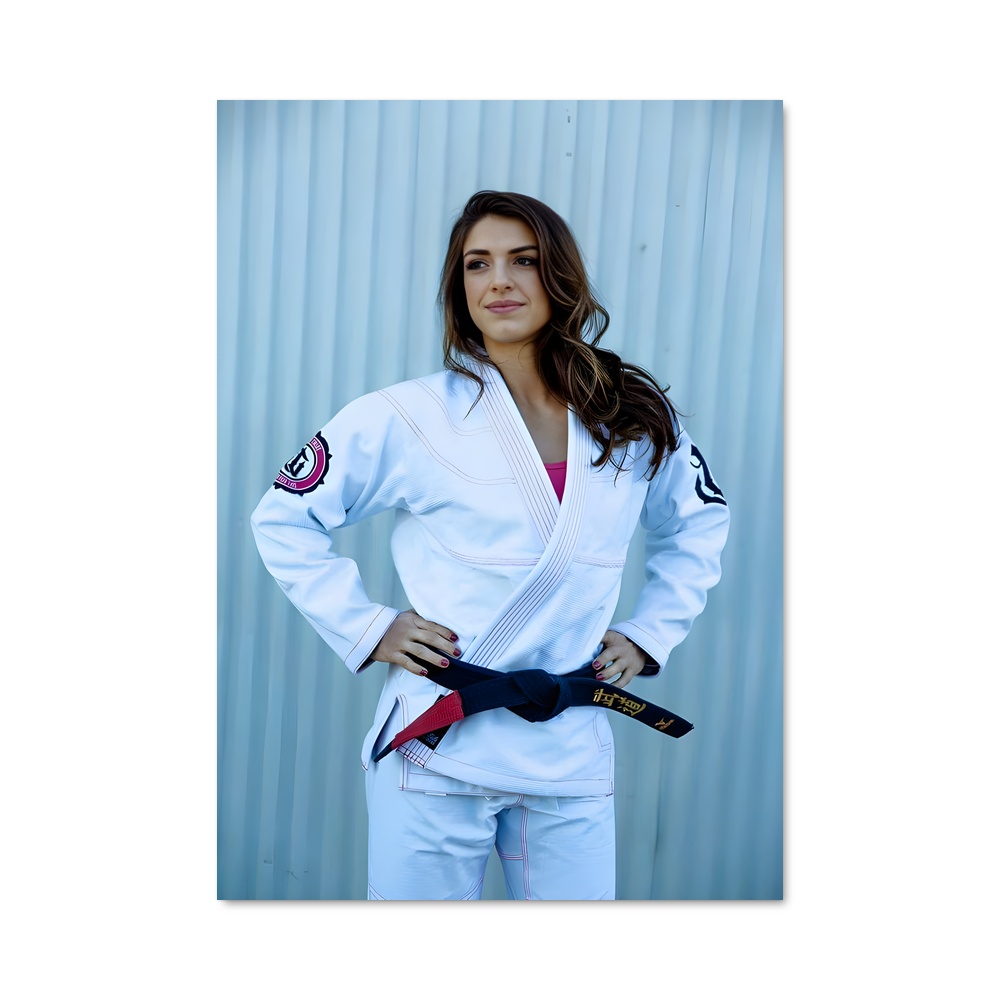 Poster Karateka Élégante – affiche Jiu-jitsu brésilien